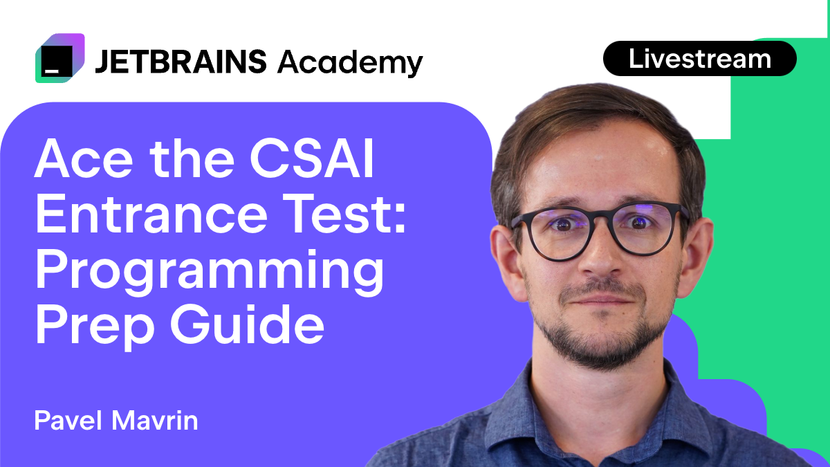 Livestream - Ace the CSAI Entrance Test: Programming Prep Guide ...