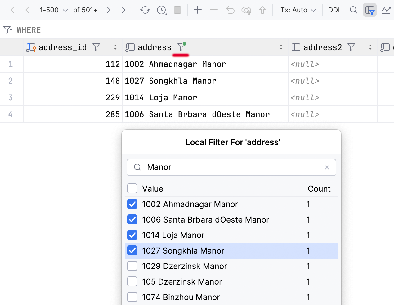 Working with data