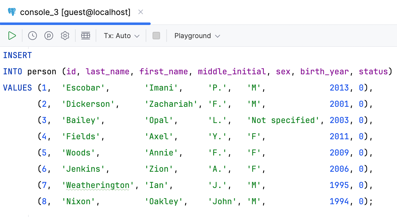 Working with code